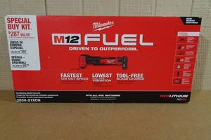 lot 11 image: Milwaukee M12 Fuel Oscillating Multi-Tool Kit