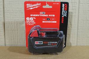 lot 20 image: Milwaukee M18 RedLithium XC5.0 Battery