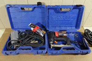 lot 41 image: 2 Duo-Fast Electric Flooring Staplers with Staples