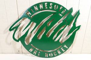 lot 77 image: Laser Cut Minnesota Wild Metal Sign