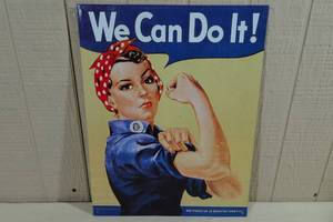 lot 79 image: We Can Do It WWII Style Metal Sign