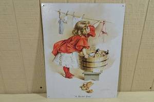 lot 81 image: A Busy Day Metal Sign