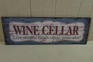 lot 89 image: Wine Cellar Wood Sign