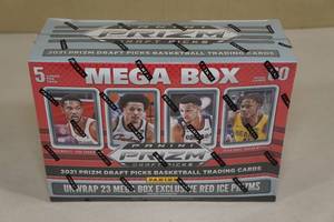 lot 137 image: 2021 Panini Prizm Draft Picks Mega Box of Basketball Card Packs