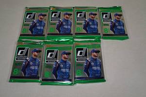 lot 154 image: 7 Packs 2022 Panini Donruss Racing Cards