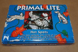 lot 165 image: Primal Light DalmatianFire Hydrant Light Set