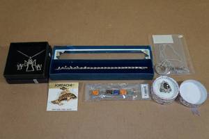 lot 170 image: Assorted Costume Jewelry -Necklaces, Ring, Bracelet, Brooch