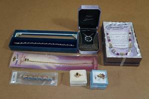 lot 173 image: Assorted Costume Jewelry -Necklaces, Rings, Bracelet