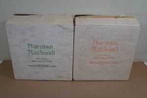 lot 185 image: 1977 and 1978 Four Seasons Limited Edition Norman Rockwell Collector Plates