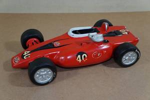 lot 209 image: Vintage 1970 Lionstone Whiskey Race Car Decanter - Paxton Turbocar