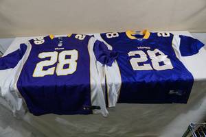 lot 237 image: 2 Adrian Peterson Vikings Jerseys -4XL, 52