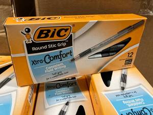 Black Bic Stic Pens