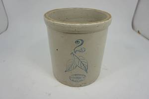 2 Gallon Red Wing Birch Leaf Crock...As Is