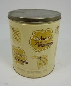 Vintage Schwans IceCream Tin Can...11 inch