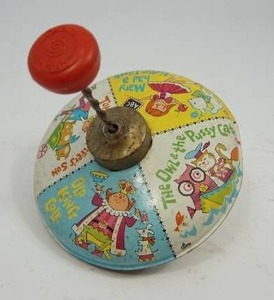 Vintage Chein Spinning Tin Toy Top Made In USA 1940s