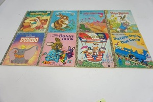 8) Vintage Childrens Golden Books