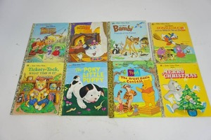 8) Vintage Childrens Golden Books