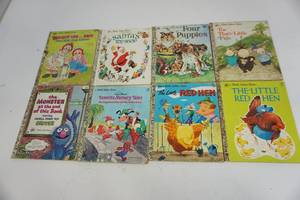 8) Vintage Childrens Golden Books