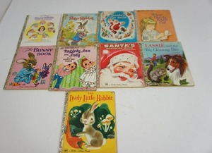 9) Vintage Childrens Golden Books