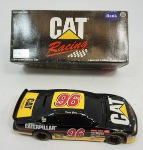 NASCAR Diecast Car BANK 124 #96 David Green 1997 Caterpillar Monte Carlo