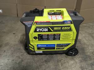 lot 1 image: Ryobi 2,300-Watt Recoil Start Bluetooth Super Quiet Gasoline Powered Digital Inverter Generator with CO Shutdown Sensor customer return see pictures
