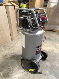 lot 3 image: Husky 20 Gal. Vertical Electric-Powered Silent Air Compressor  open box customer returns