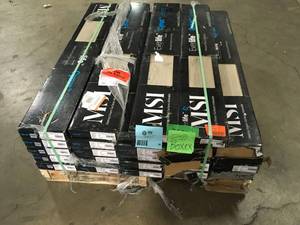 lot 38 image: Pallet with 20 cases of MSI 7.13 in. W x 48.03 in. L Woodland Irish Hound Click Lock Luxury Vinyl Plank Flooring (23.77 sq. ft.case) review pictures