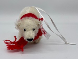 lot 958 image: Steiff Little Polar Bear Limited Edition Ornament made by the Steiff North American Christmas Exclusive 2006