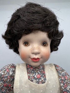 lot 908 image: Anri Sarah Kay Wood Carved Girl Doll
