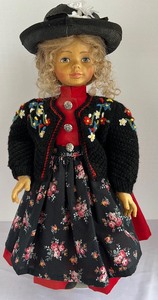 lot 930 image: Helga Weich Wood Carved Doll