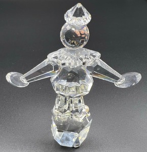 lot 1233 image: Crystal Zoo Crystal Circus Clown Signed Olga Plam