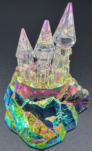 lot 1230 image: Dazzling Swarovski Castle Figurine