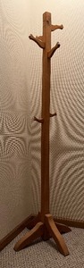 lot 1123 image: Wooden Coat Rack