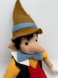lot 967 image: Patty Gohman Artisan Felt Pinocchio Doll