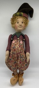 lot 964A image: Patty Gohman Artisan Felt Boy Elf Doll