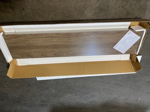 lot 21 image: 48 in. W x 10.2 in. D x 2 in. H Driftwood Gray Oak Extended Size Floating Shelf