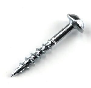 lot 26 image: Kreg #8 x 1-14 in. Square Drive Round Head Zinc Coarse Pocket-Hole Screw (250-Pack)