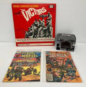 Group Of Vintage Comics Including 20 Cent Sgt. Fury And 50 Cent Sgt. Rock And More