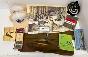 Group Of Misc. Vintage Hunting Items Including Snapback Hats And More