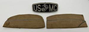 Group Of Military Hats One With Pins And More