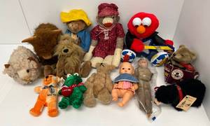 Group Of Misc. Vintage Stuffed Animals