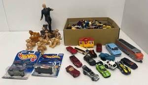 Group Of Misc. Vintage Toys Including Large Box Of Unsorted Hotwheels And More