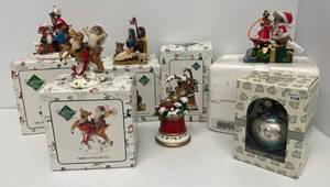 Group Of Charming Tails Christmas Figures With Boxes