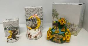 Charming Tails Musical Animated Figures With Boxes (One Signed By Artist)