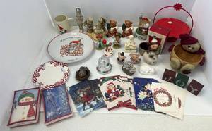 Group Of Misc. Vintage Christmas Items Including Christmas Cards And More