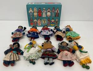 Vintage Children Of The World Dolls With Box