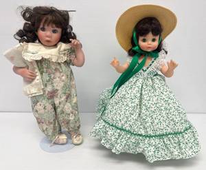 Two Vintage Dolls 1 Ashton Drake And 1 1989 Scarlet Ohara