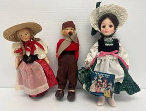 Group Of Antique Dolls Including Effanbee & Boy And Girl Doll Made In Italy