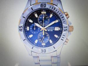 Citizen Mens Blue Dial Two-Tone St...