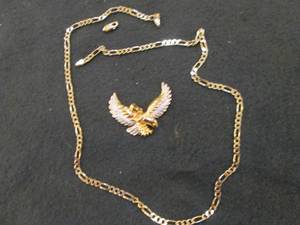 18K Gold Over Sterling Silver Two-T...